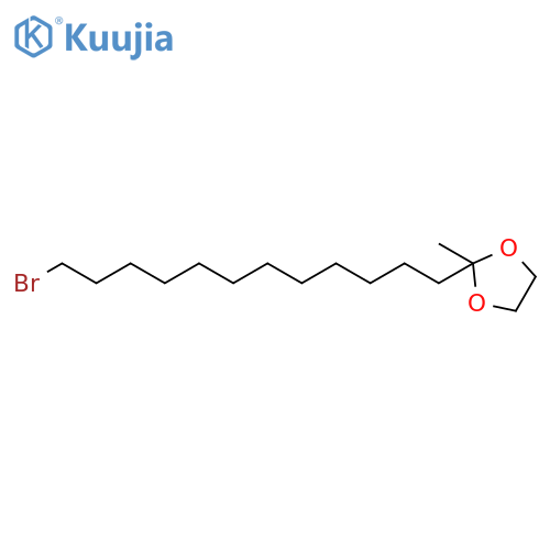 1,3-Dioxolane, 2-(12-bromododecyl)-2-methyl- structure