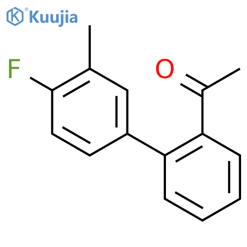 2'-Acetyl-4-fluoro-3-methylbiphenyl structure