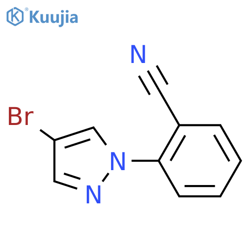 2-(4-BroMopyrazol-1-yl)benzonitrile structure