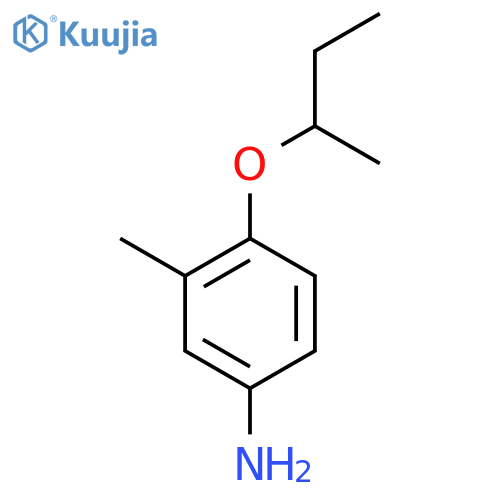 4-(Butan-2-yloxy)-3-methylaniline structure