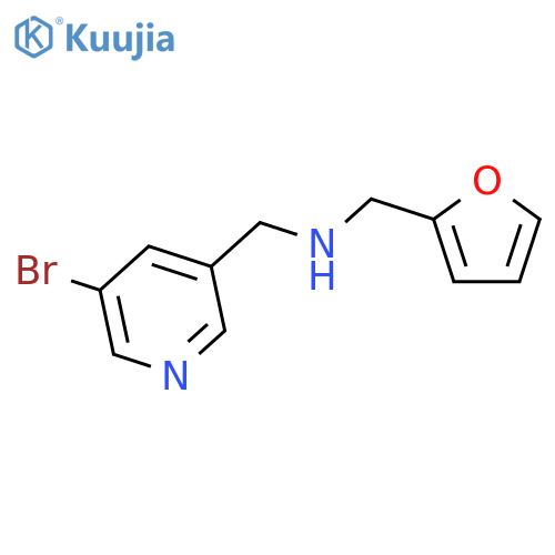 1-(5-Bromopyridin-3-yl)-N-(furan-2-ylmethyl)methanamine structure