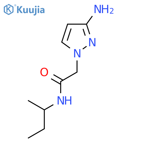 2-(3-amino-1H-pyrazol-1-yl)-N-(butan-2-yl)acetamide structure
