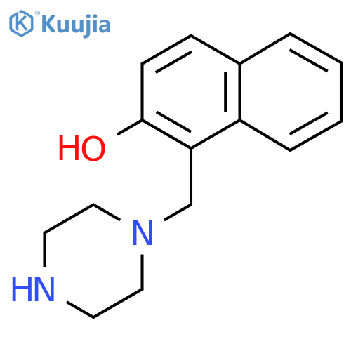 1-(piperazin-1-yl)methylnaphthalen-2-ol structure