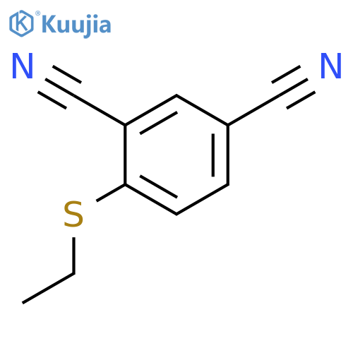 1,3-Benzenedicarbonitrile, 4-(ethylthio)- structure