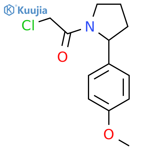 2-Chloro-1-[2-(4-methoxyphenyl)pyrrolidin-1-yl]ethan-1-one structure