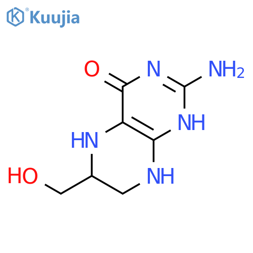 4(1H)-Pteridinone, 2-amino-5,6,7,8-tetrahydro-6-(hydroxymethyl)-, (±)- structure