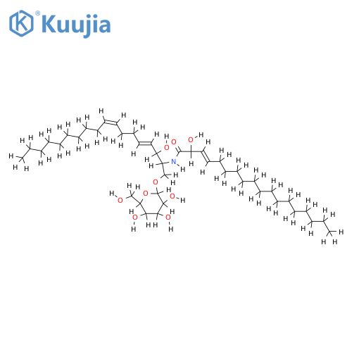 (2R,3E)-2-hydroxy-N-[(2S,3R,4E,8Z)-1-beta-D-glucopyranosyloxy-3-hydroxyoctadec-4,8-dien-2-yl]octadec-3-enamide structure