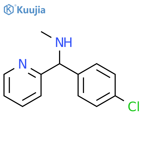 (4-Chlorophenyl)(pyridin-2-yl)methyl(methyl)amine structure