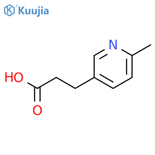 3-(6-Methyl-3-pyridinyl)propanoic Acid structure