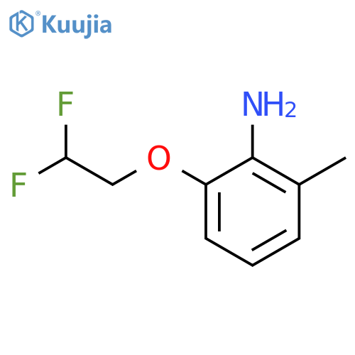 2-(2,2-Difluoroethoxy)-6-methylaniline structure