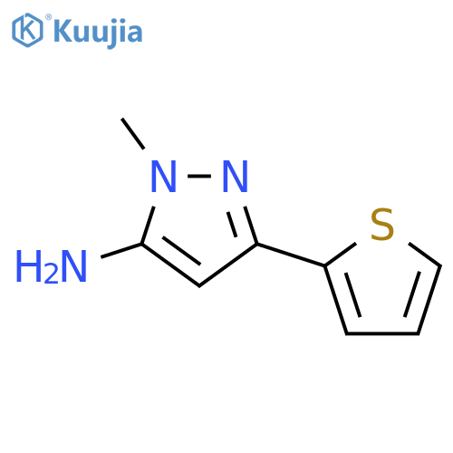 1-Methyl-3-(2-thienyl)-1H-pyrazol-5-amine structure