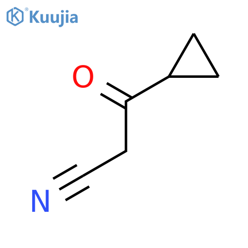 3-cyclopropyl-3-oxo-propanenitrile structure