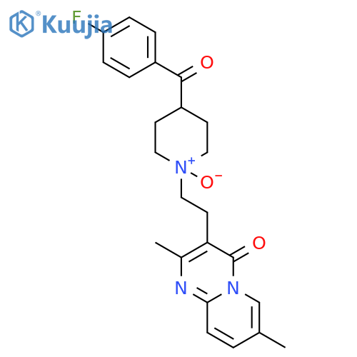 4H-Pyrido[1,2-a]pyrimidin-4-one,3-[2-[4-(4-fluorobenzoyl)-1-oxido-1-piperidinyl]ethyl]-2,7-dimethyl- structure