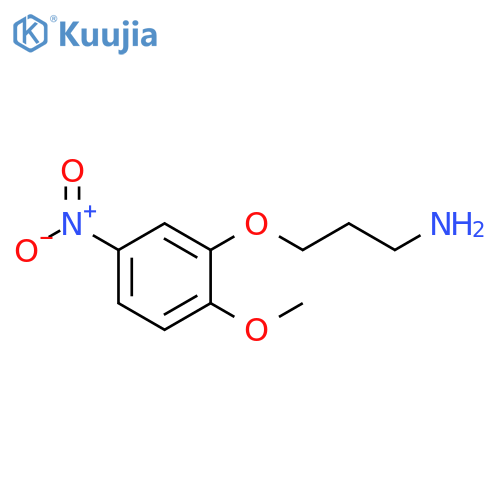 3-(2-methoxy-5-nitrophenoxy)propan-1-amine structure