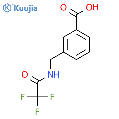 3-[(Trifluoroacetamido)methyl]benzoic acid structure