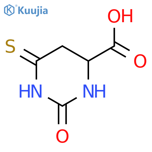(4S)-2-oxo-6-sulfanylidene-1,3-diazinane-4-carboxylic acid structure