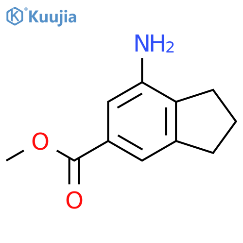 methyl 7-amino-2,3-dihydro-1H-indene-5-carboxylate structure