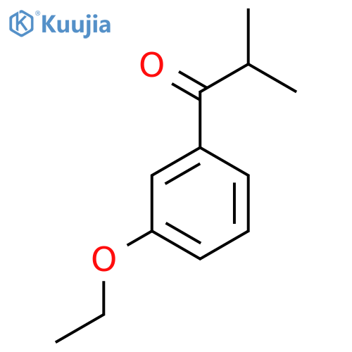 1-(3-ethoxyphenyl)-2-methylpropan-1-one structure