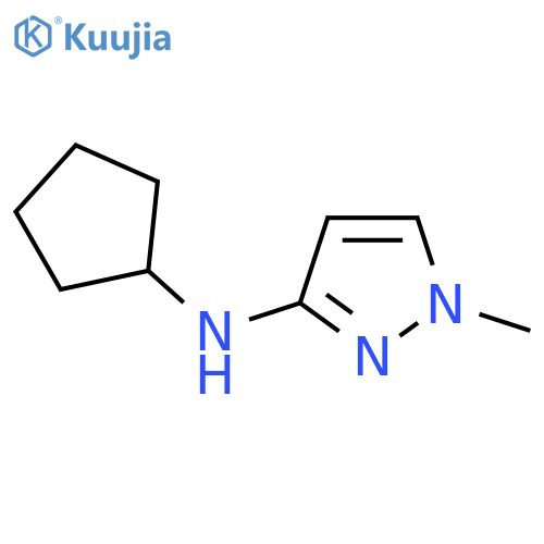 N-cyclopentyl-1-methyl-1H-pyrazol-3-amine structure