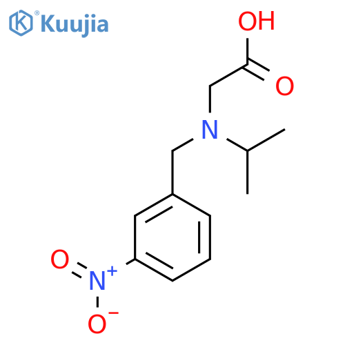 [Isopropyl-(3-nitro-benzyl)-amino]-acetic acid structure