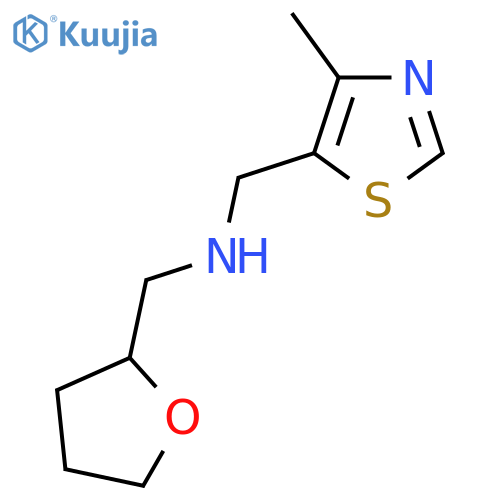 [(4-methyl-1,3-thiazol-5-yl)methyl][(oxolan-2-yl)methyl]amine structure