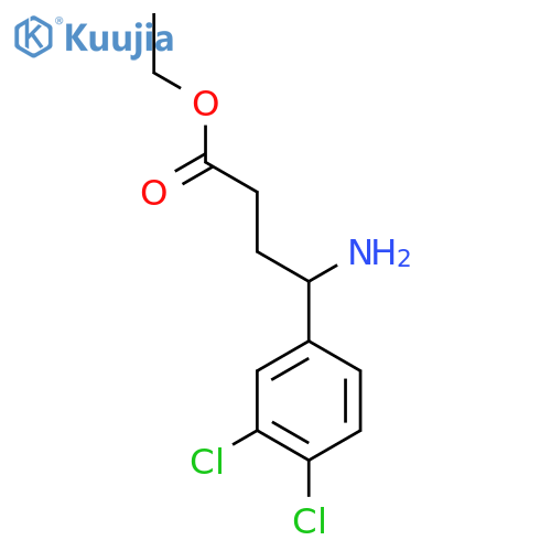 ethyl 4-amino-4-(3,4-dichlorophenyl)butanoate structure