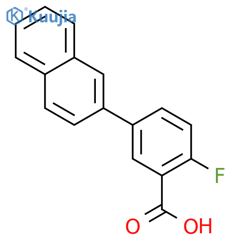 2-fluoro-5-naphthalen-2-ylbenzoic Acid structure