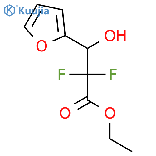 Ethyl 2,2-difluoro-3-(furan-2-yl)-3-hydroxypropanoate structure