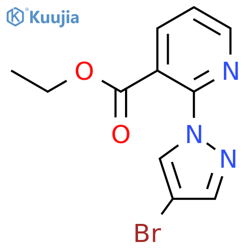 ethyl 2-(4-bromo-1H-pyrazol-1-yl)pyridine-3-carboxylate structure
