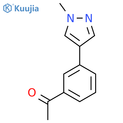 1-[3-(1-Methyl-1h-pyrazol-4-yl)phenyl]ethan-1-one structure