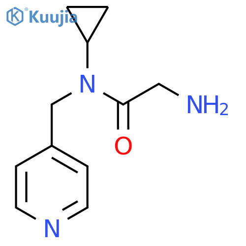 2-Amino-N-cyclopropyl-N-pyridin-4-ylmethyl-acetamide structure