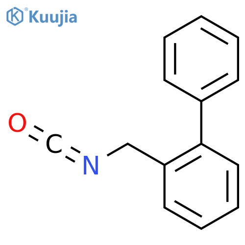 1-(isocyanatomethyl)-2-phenylbenzene structure