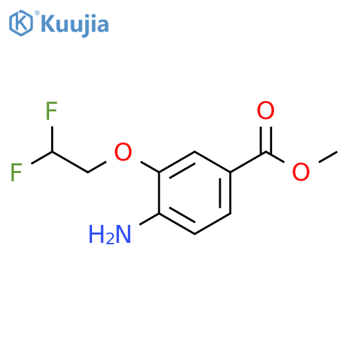 methyl 4-amino-3-(2,2-difluoroethoxy)benzoate structure