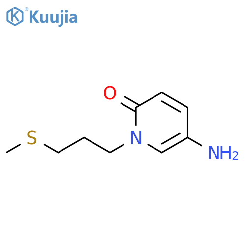 5-amino-1-3-(methylsulfanyl)propyl-1,2-dihydropyridin-2-one structure