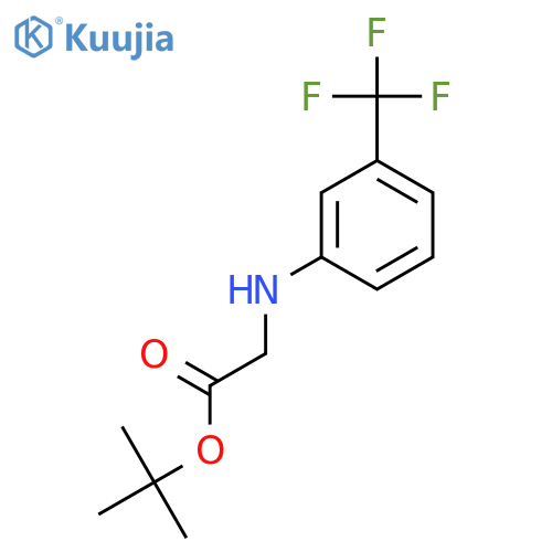 tert-butyl 2-{3-(trifluoromethyl)phenylamino}acetate structure