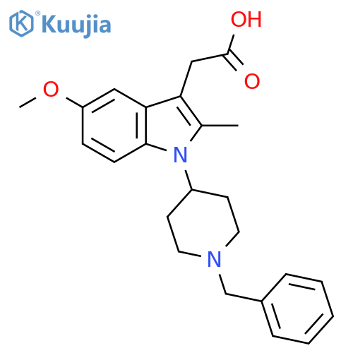2-(1-(1-Benzylpiperidin-4-YL)-5-methoxy-2-methyl-1H-indol-3-YL)acetic acid structure