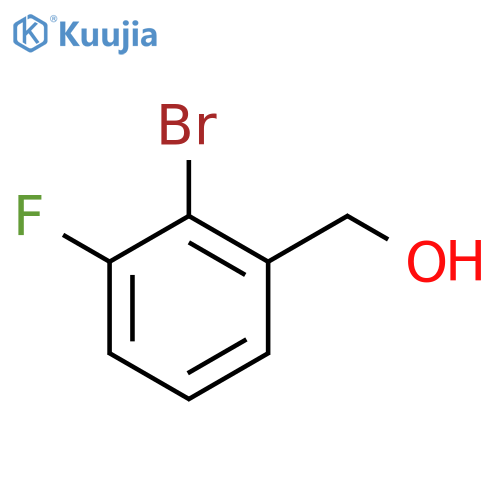 (2-bromo-3-fluorophenyl)methanol structure
