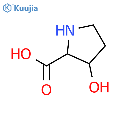 (2R,3S)-3-hydroxypyrrolidine-2-carboxylic acid structure