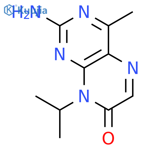 2-amino-4-methyl-8-propan-2-ylpteridin-7-one structure