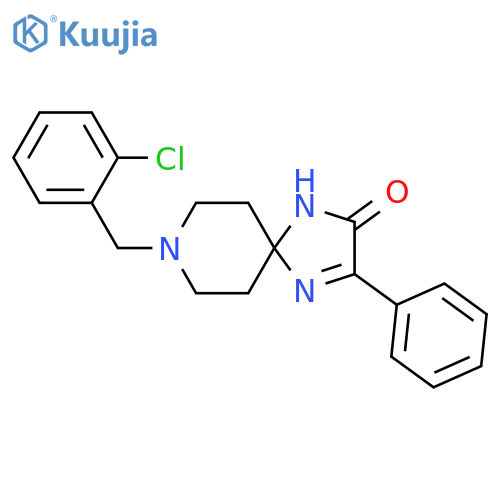 8-[(2-Chlorophenyl)methyl]-3-phenyl-1,4,8-triazaspiro[4.5]dec-3-en-2-one structure