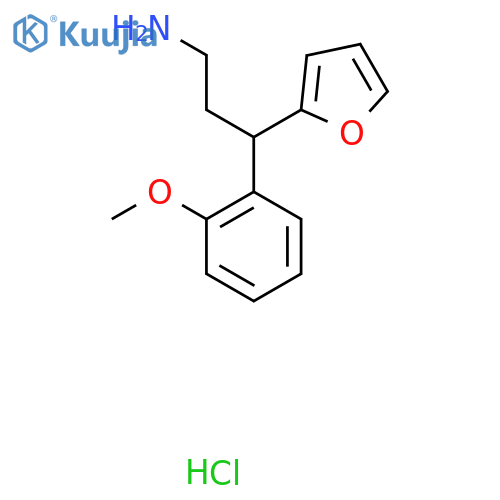 3-Furan-2-yl-3-(2-methoxy-phenyl)-propylamine Hydrochloride structure