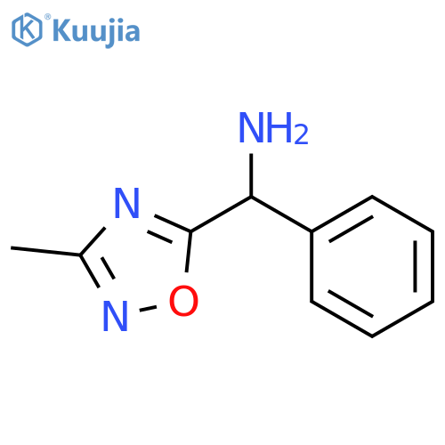 (3-Methyl-1,2,4-oxadiazol-5-yl)(phenyl)methylamine Hydrochloride structure