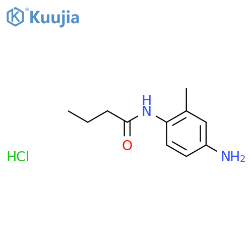 N-(4-Amino-2-methylphenyl)butanamide hydrochloride structure