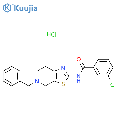 N-{5-benzyl-4H,5H,6H,7H-1,3thiazolo5,4-cpyridin-2-yl}-3-chlorobenzamide hydrochloride structure