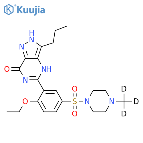 Pyrazole N-Demethyl Sildenafil-d3 structure