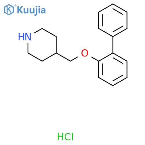 4-(1,1'-Biphenyl-2-yloxy)methylpiperidine Hydrochloride structure