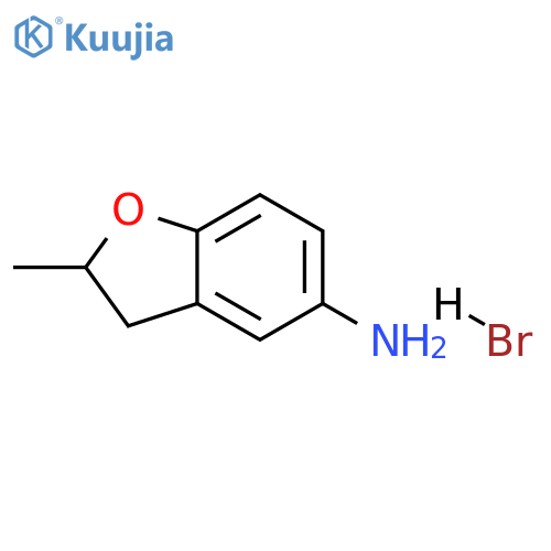 (2-methyl-2,3-dihydro-1-benzofuran-5-yl)amine hydrobromide structure