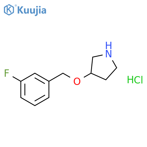3-(3-Fluorobenzyl)oxypyrrolidine Hydrochloride structure