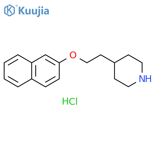 4-[2-(2-naphthyloxy)ethyl]piperidine;hydrochloride structure