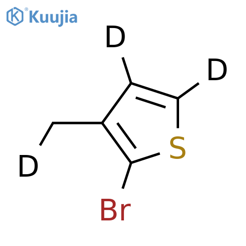 2-Bromo-3-methylthiophene-d3 structure